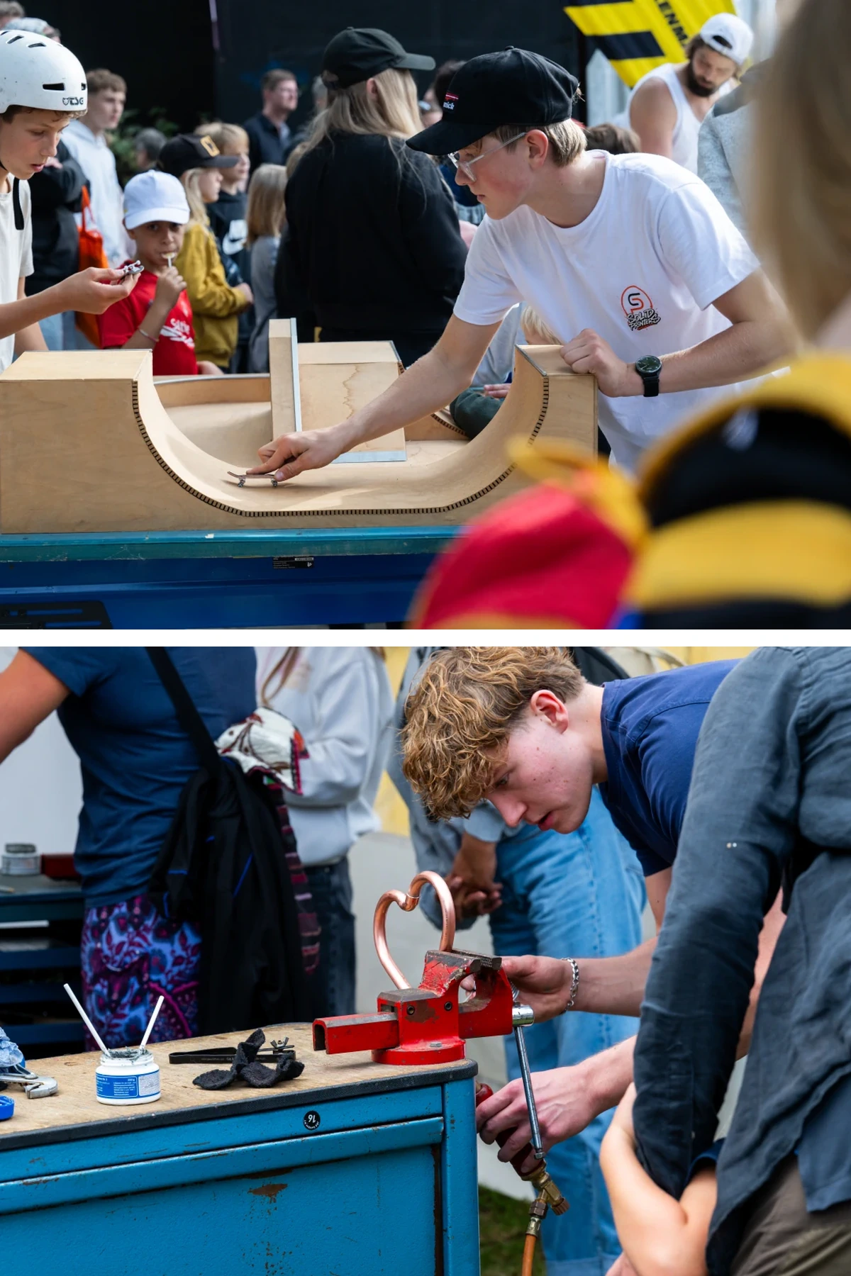 Eventfotografie Berlin Tag Des Handwerks Mellowpark Collage Rampe Kupferrohr