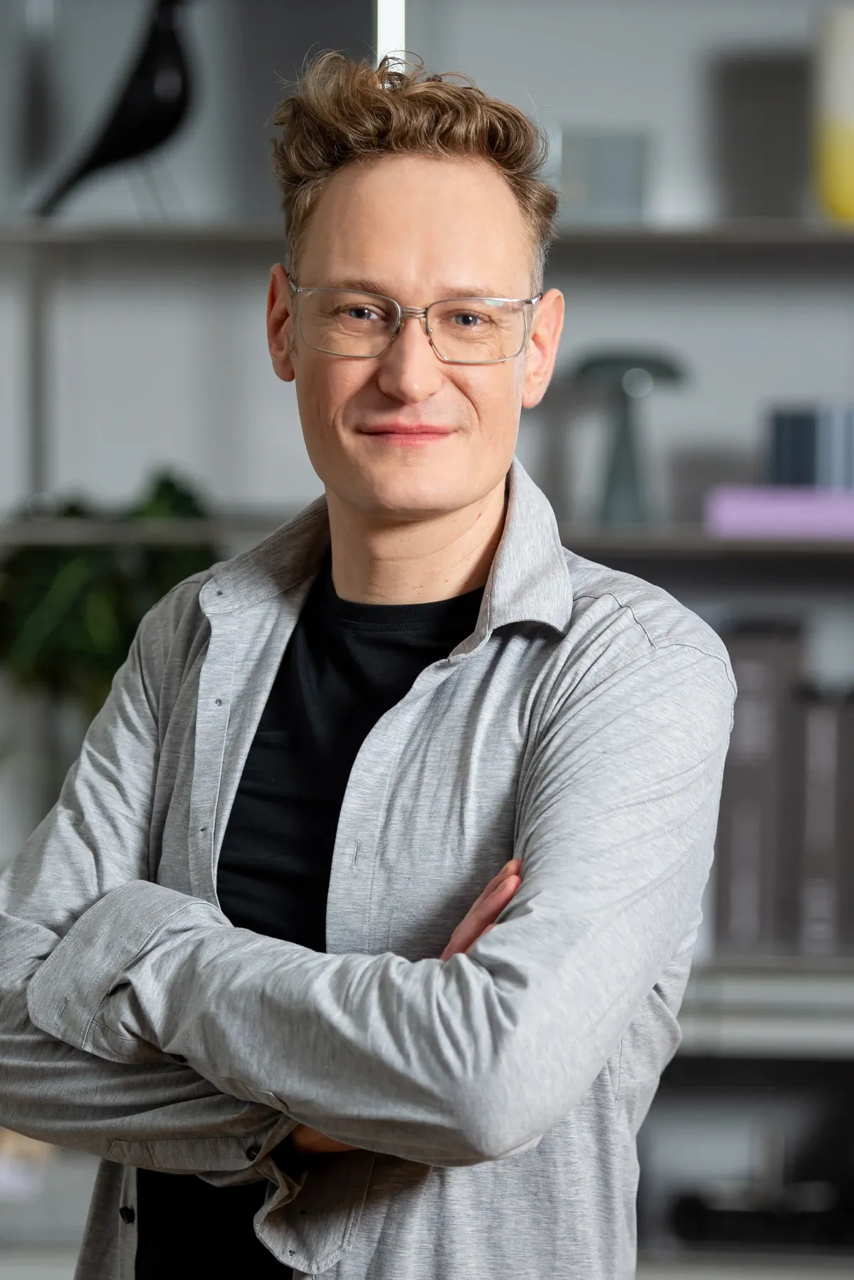 Mitarbeiterfotos Mann Brille